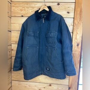 Walls Mens Chore Coat Work Jacket Corduroy Collar XXL Canvas Waxed Cotton Vintag